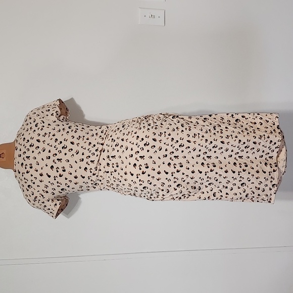 Isabel Maternity Leopard Print Dress Size Small - Picture 5 of 9